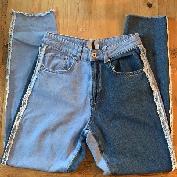 𝅺THE Ragged Priest Mom Jeans In Quarter Panel Denim Mix Mom Jeans 28 2-4 S - Picture 7 of 11